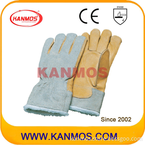 Cow Grain Palm Full Boa Lining Winter Glove (12307)